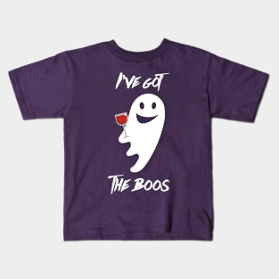 'I've Got The Boos' Ghost (Wine Edition) Kids T-Shirt